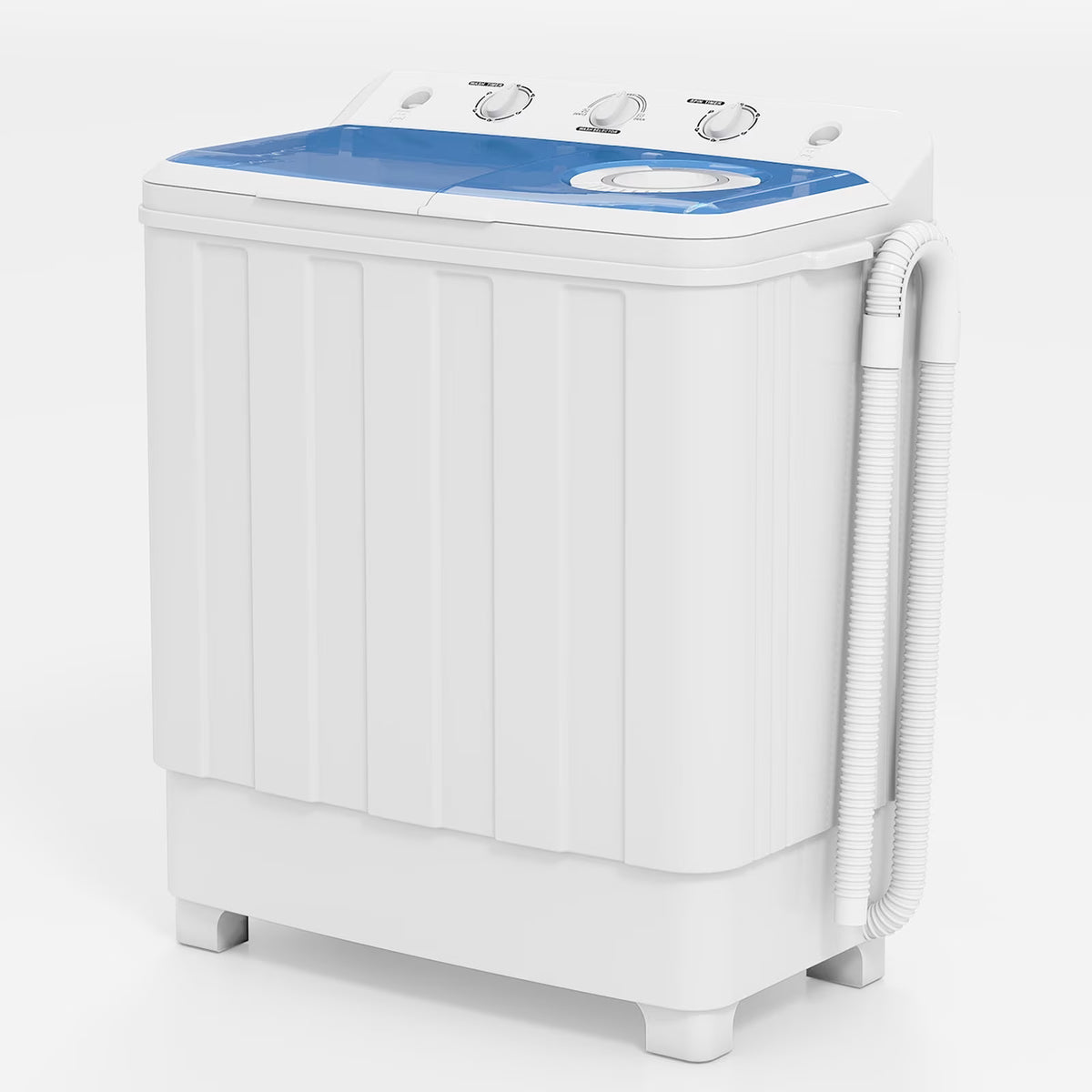 Auertech 28lbs Portable Washing Machine Compact Twin Tub Semi-Automatic Washer with Drain Pump