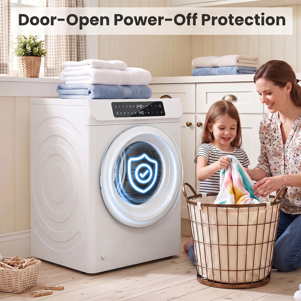Auertech Portable Washer and Dryer Combo Set 36 lbs Fully Automatic Washing Machine 3.5 Cu.ft Clothes Dryer
