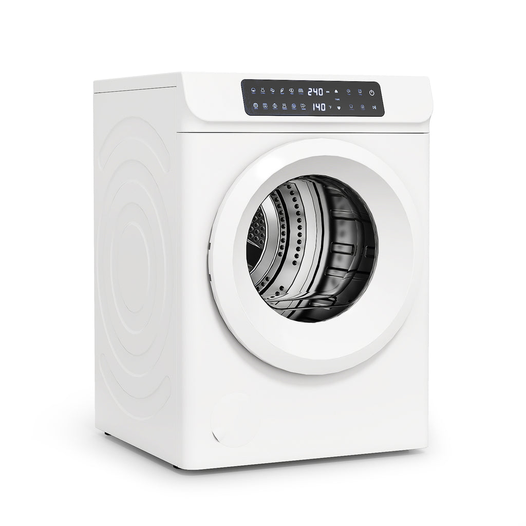 Auertech 3.5 Cu.ft 1400W Clothes Dryer Electric Tumble Dryer Machine W/ 12 Drying Modes LED Control White