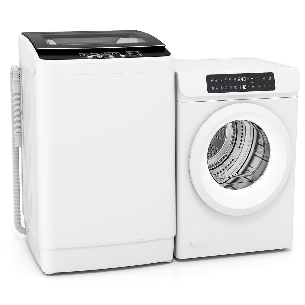 Auertech Portable Washer and Dryer Combo Set 36 lbs Fully Automatic Washing Machine 3.5 Cu.ft Clothes Dryer