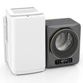 Auertech Portable Washer and Dryer Combo Set 15 lbs Fully Automatic Washing Machine 1.6 Cu.ft Clothes Dryer w/ Shoe Dryer Gray