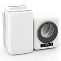 Auertech Portable Washer and Dryer Combo Set 15 lbs Fully Automatic Washing Machine 1.6 Cu.ft Clothes Dryer w/ Shoe Dryer White