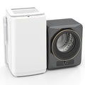 Auertech Portable Washer and Dryer Combo Set 15 lbs Fully Automatic Washing Machine 1.6 Cu.ft Gray Clothes Dryer