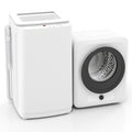 Auertech Portable Washer and Dryer Combo Set 15 lbs Fully Automatic Washing Machine 1.6 Cu.ft Clothes Dryer White