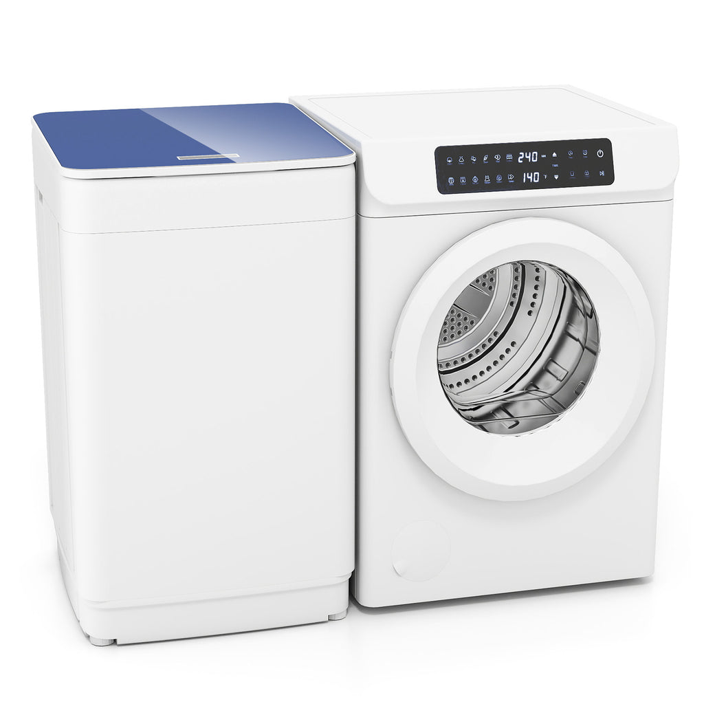 Auertech Portable Washer and Dryer Combo Set 19 lbs Fully Automatic Washing Machine 3.5 Cu.ft Clothes Dryer