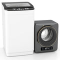 Auertech Portable Washer and Dryer Combo Set 25 lbs Fully Automatic Washing Machine 1.6 Cu.ft Clothes Dryer w/ Shoe Dryer Gray