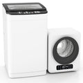 Auertech Portable Washer and Dryer Combo Set 25 lbs Fully Automatic Washing Machine 1.6 Cu.ft Clothes Dryer w/ Shoe Dryer White