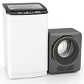 Auertech Portable Washer and Dryer Combo Set 25 lbs Fully Automatic Washing Machine 1.6 Cu.ft Clothes Dryer Gray