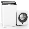 Auertech Portable Washer and Dryer Combo Set 25 lbs Fully Automatic Washing Machine 1.6 Cu.ft Clothes Dryer White