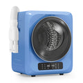 Auertech 1.6 Cu.Ft 850W Portable Clothes Dryer Electric Compact Dryer Machine w/ Shoe Dryer LED Control Blue