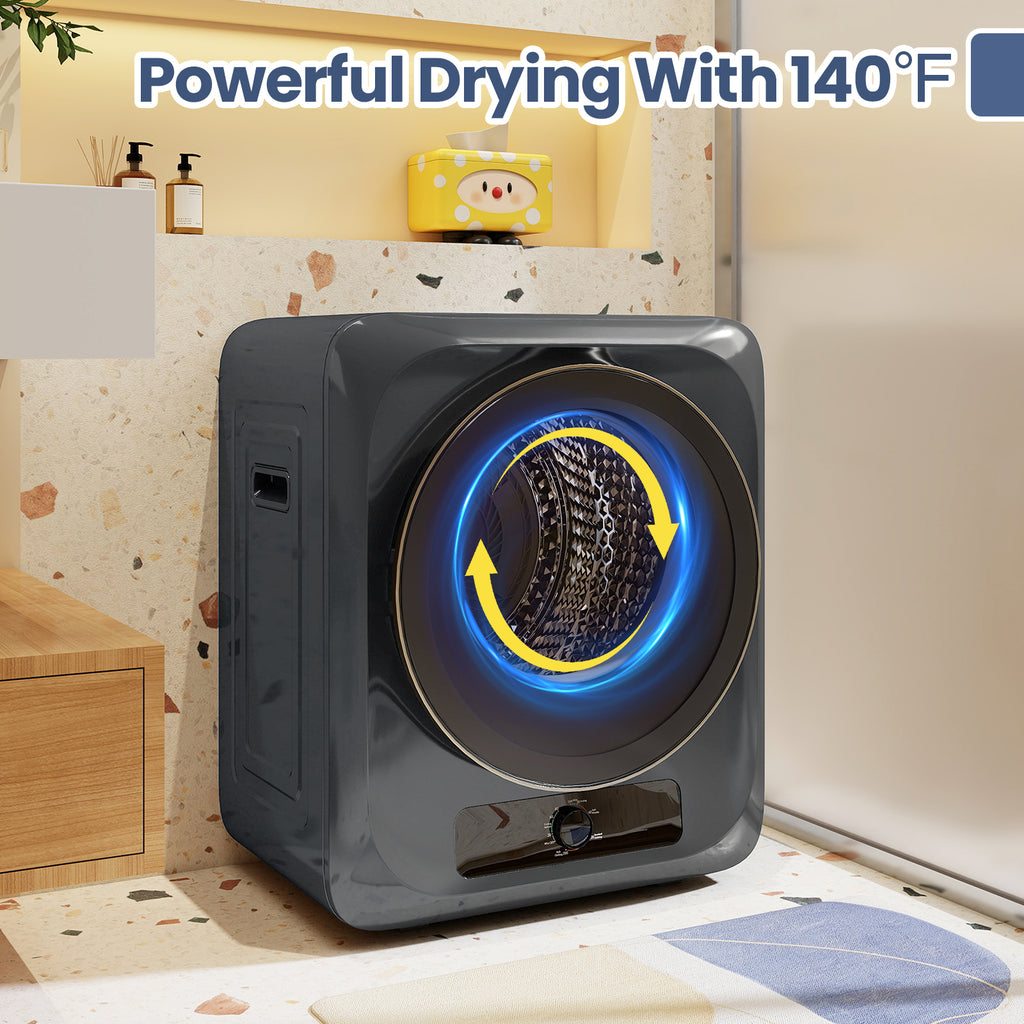 Auertech 1.6 Cu.Ft 850W Portable Clothes Dryer Electric Compact Dryer Machine for Laundry Apartment Dorm RV